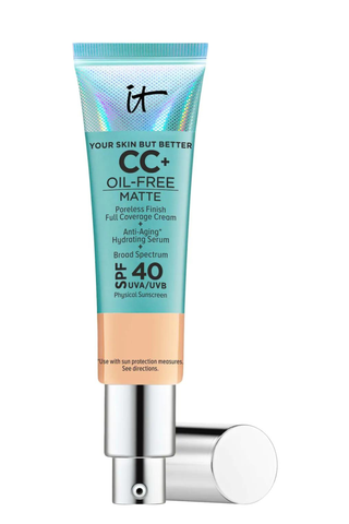 Best Foundations for Acne-Prone Skin 2024: It Cosmetics CC Cream Oil Free Matte 