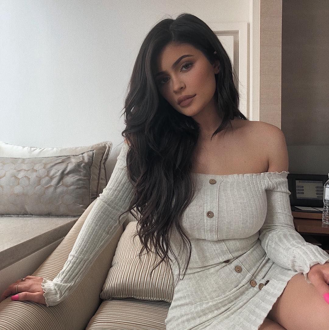 Kylie Jenner Gray Naked Wardrobe Dress
