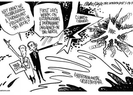 Obama's terrestrial mess
