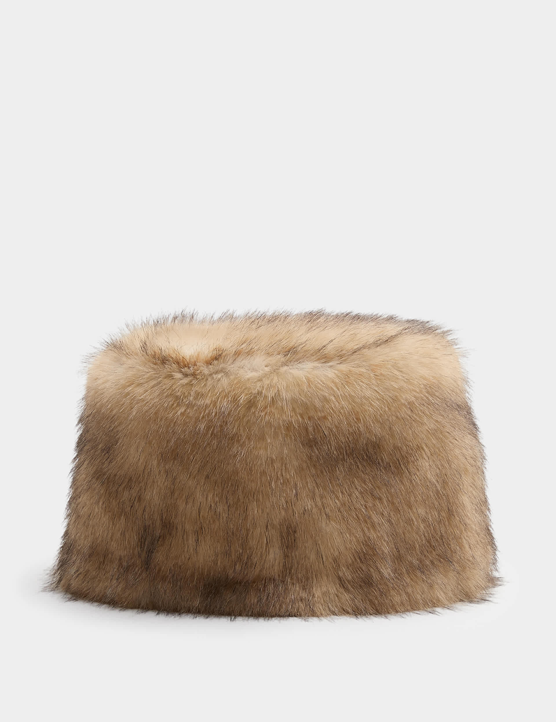Faux Fur Pillbox Hat