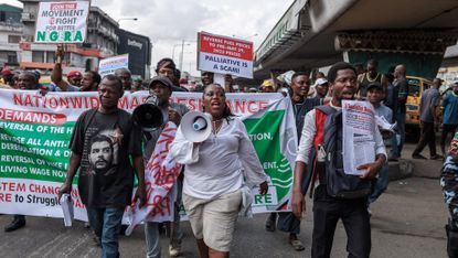 Nigerians protest against inflation