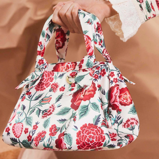 strawberry print tote bag