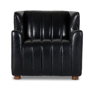 Black accent chair
