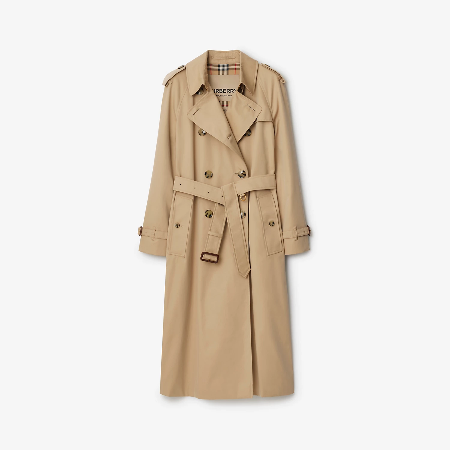 Long Waterloo Heritage Trench Coat in Honey - Women | Burberry&amp;reg; Official