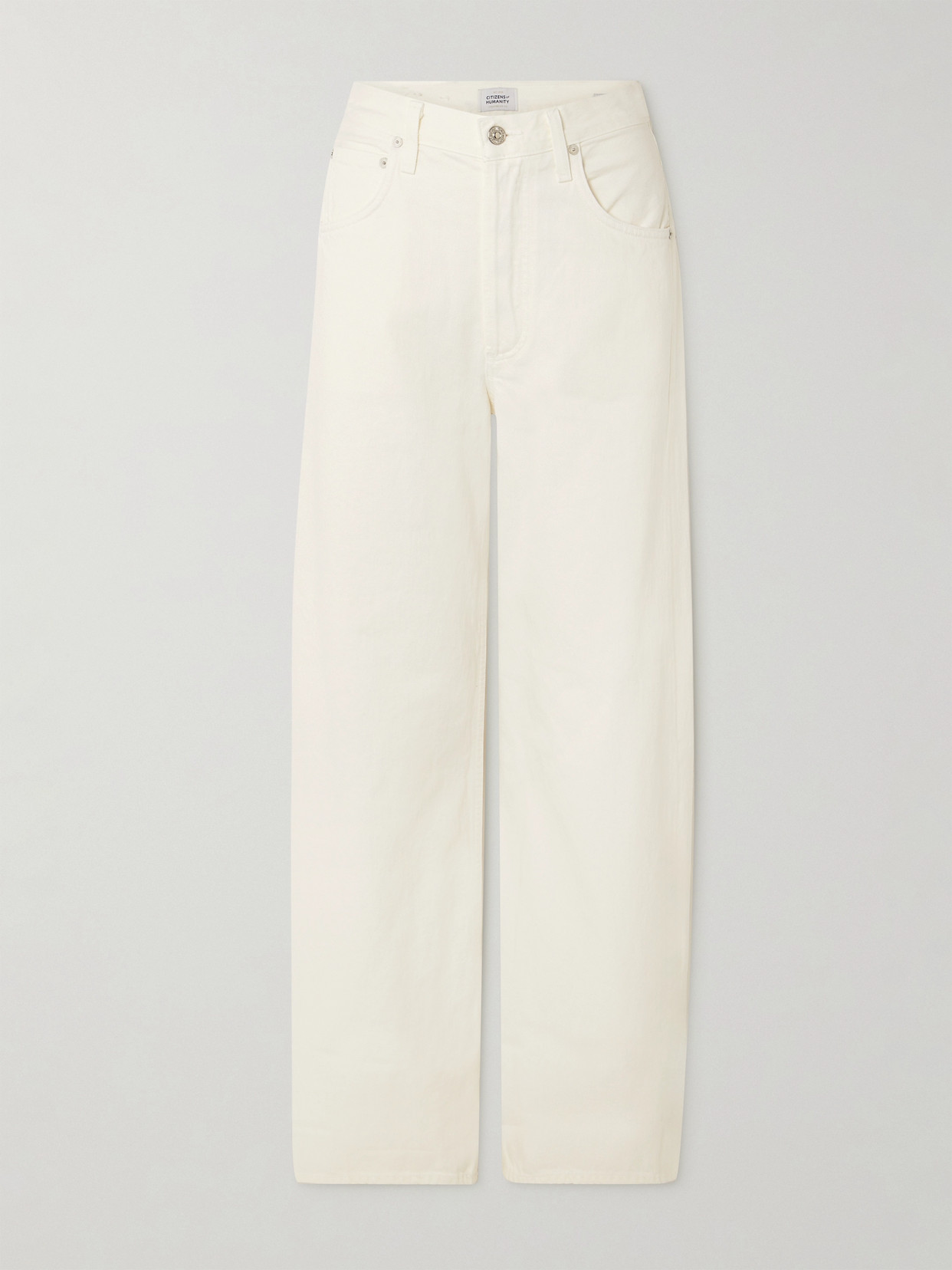 Ayla Cropped High-Rise Wide-Leg Jeans