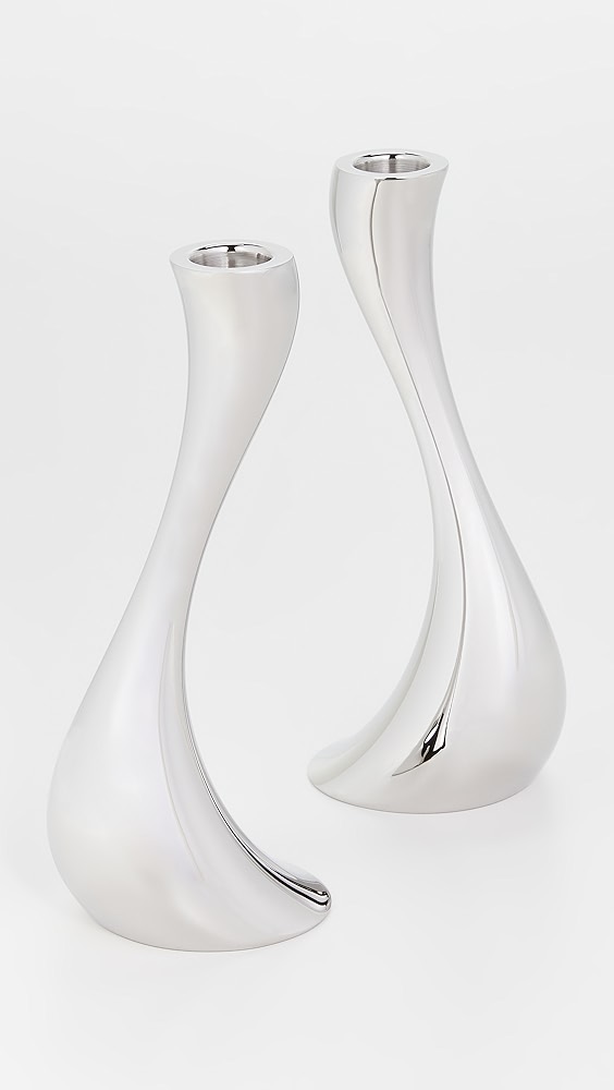 Georg Jensen Cobra Candleholder Medium 2 Pcs