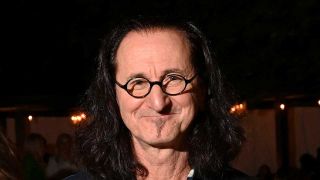 Geddy Lee at an awards show in 2023