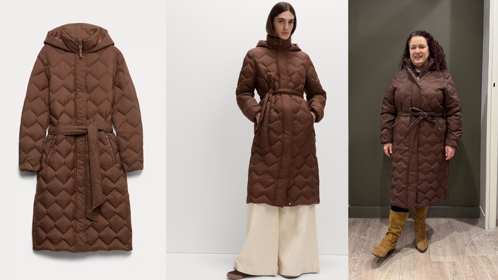 still life, model shot and Rivkie Baum in M&amp;amp;S coat