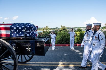 John McCain was laid to rest on Sunday.