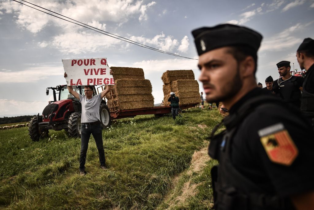 Protesters used the Tour de France to raise attention to their cause