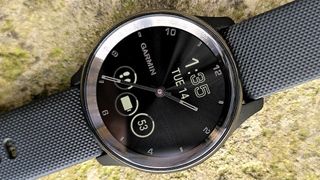 Close-up of Garmin Vivomove Trend watch