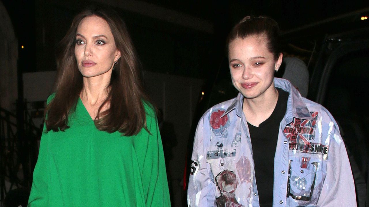 Angelina Jolie and daughter Shiloh in London, in 2021