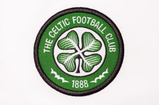 Close up of Celtic Football Club football kit