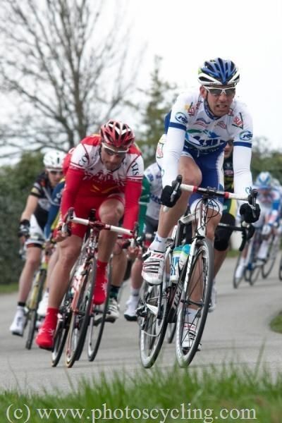 Laurent Mangel (Saur-Sojasun) tried to repeat his 2010 success at the Classic Loire Atlantique.