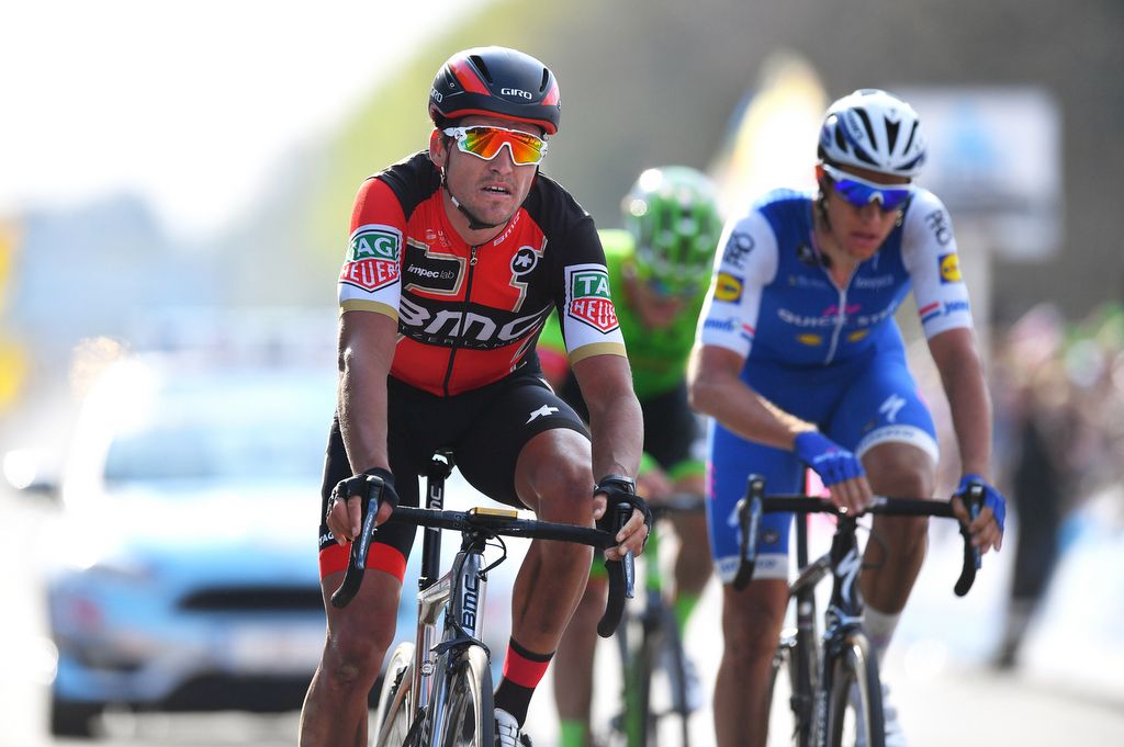Greg Van Avermaet (BMC) wins the sprint for second