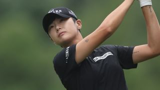 Sung Hyun Park takes a shot at the KPMG Women's PGA Championship at Baltusrol