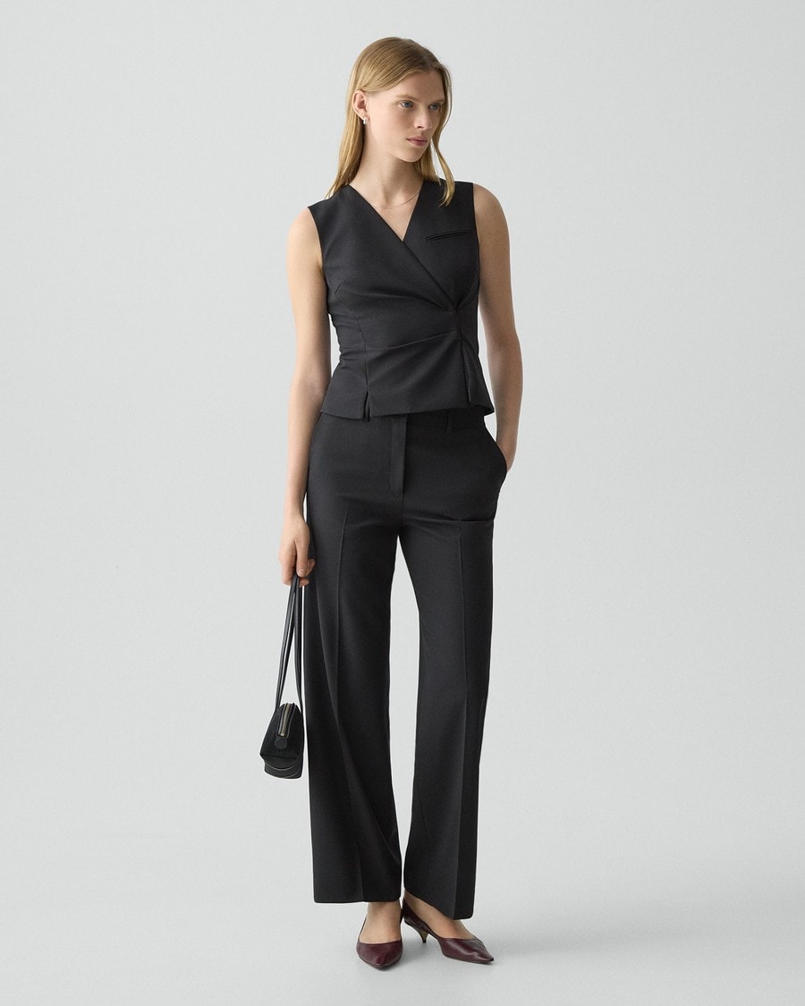 Classic Straight Trousers in Good Wool