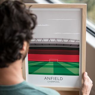 Custom Contemporary Print Of Any Football Stadium by TURF FOOTBALL ART