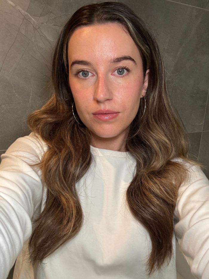 Deputy editor Grace Lindsay after testing the Takami Daily Renewing Soft Peel