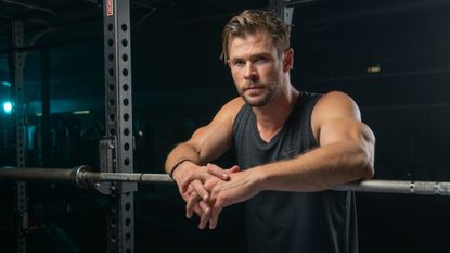Chris Hemsworth working out 