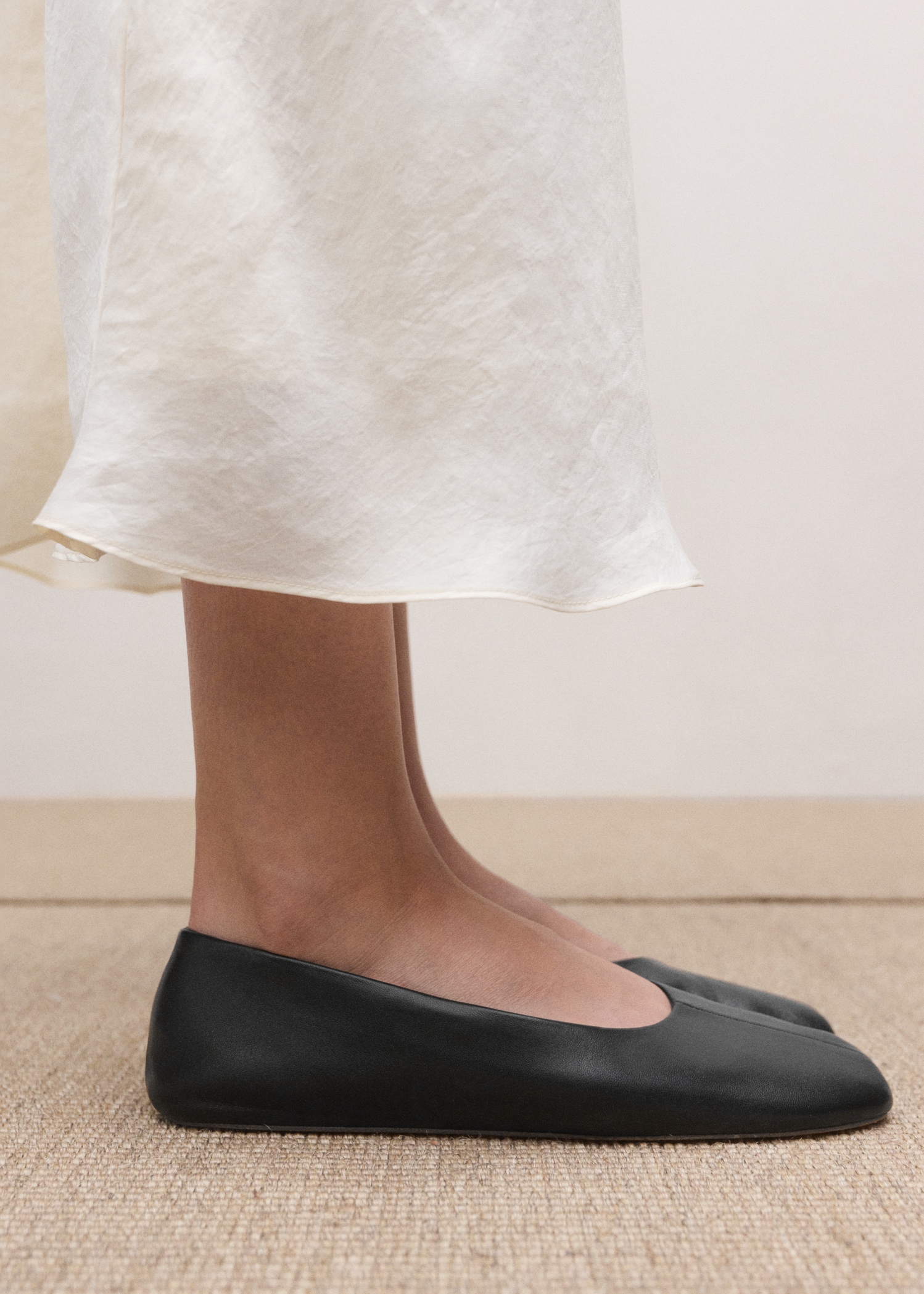 Leather Ballet Flats - Women | Mango United Kingdom