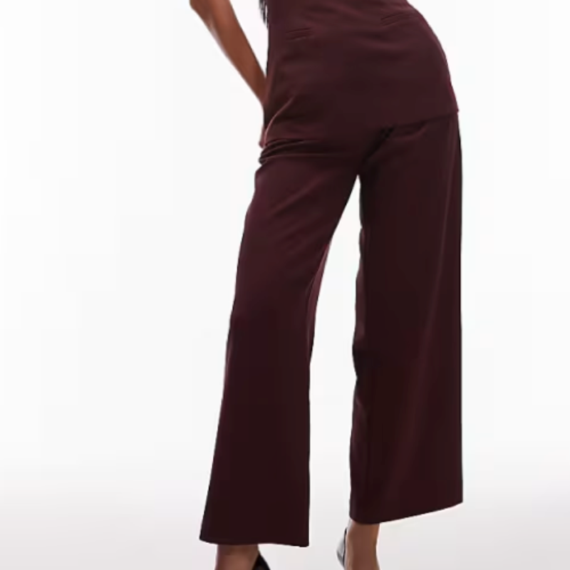 Berry culotte trousers