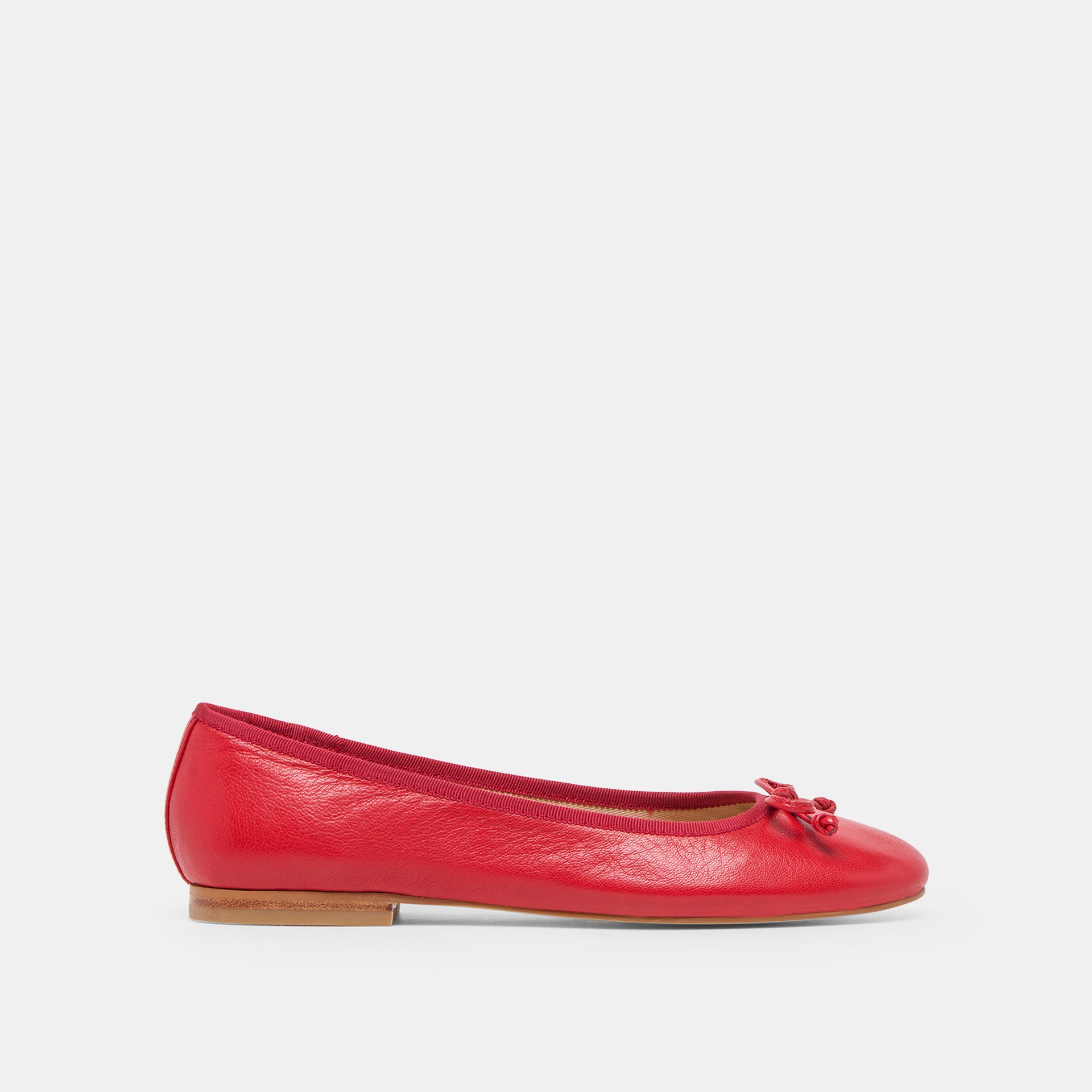Ritla Ballet Flats Cherry Leather
