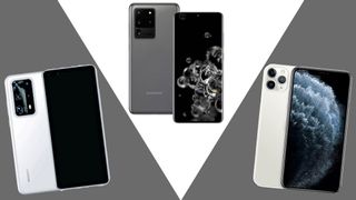 Huawei P40 Pro Plus, Galaxy S20 Ultra and iPhone 11 Pro Max