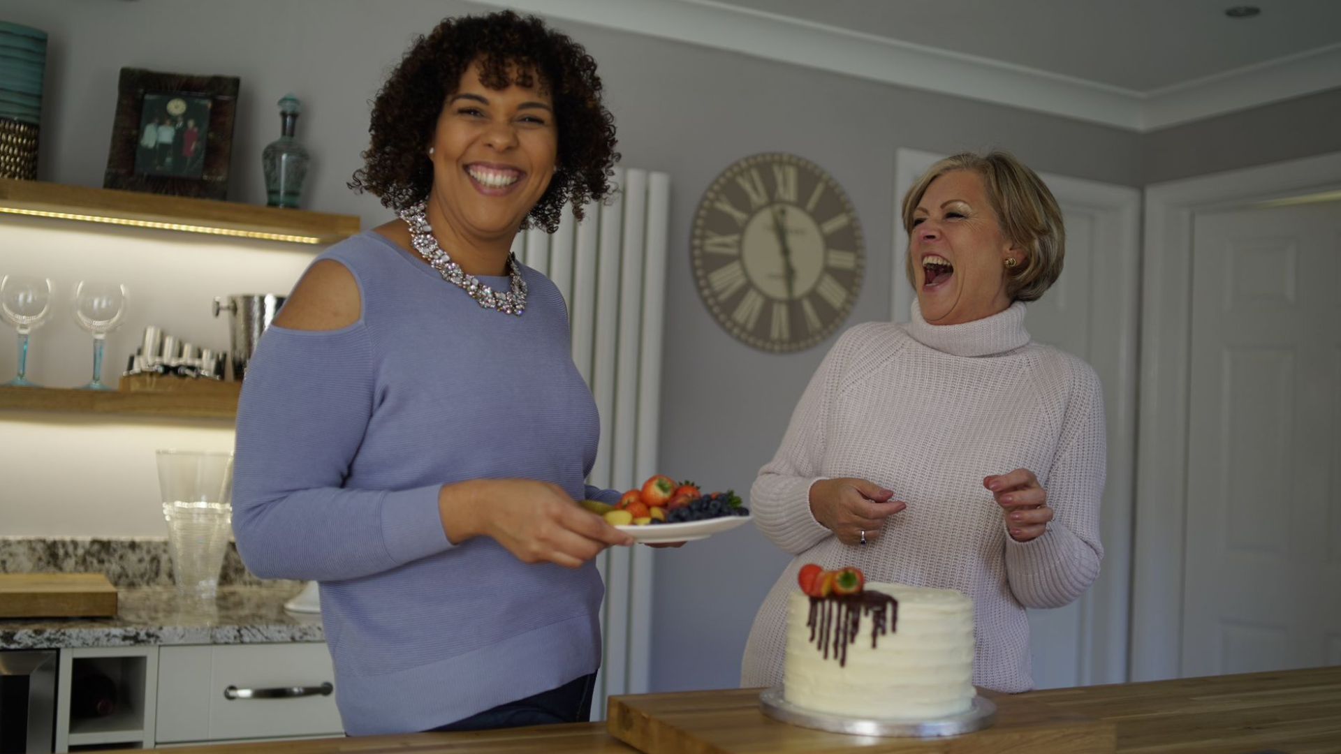 insurance worker turned baker Charlotte Cooper and mum Ann