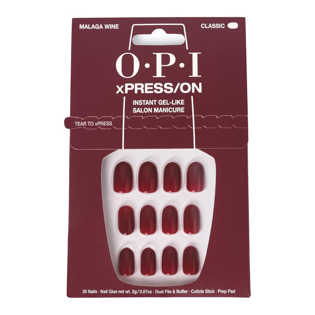 OPI XPressOn Press On Nails Malaga Wine