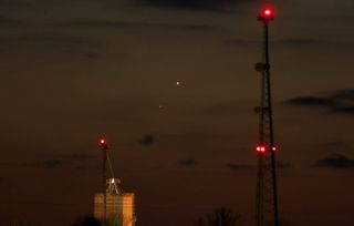 Mars and Mercury over Bowling Green, OH