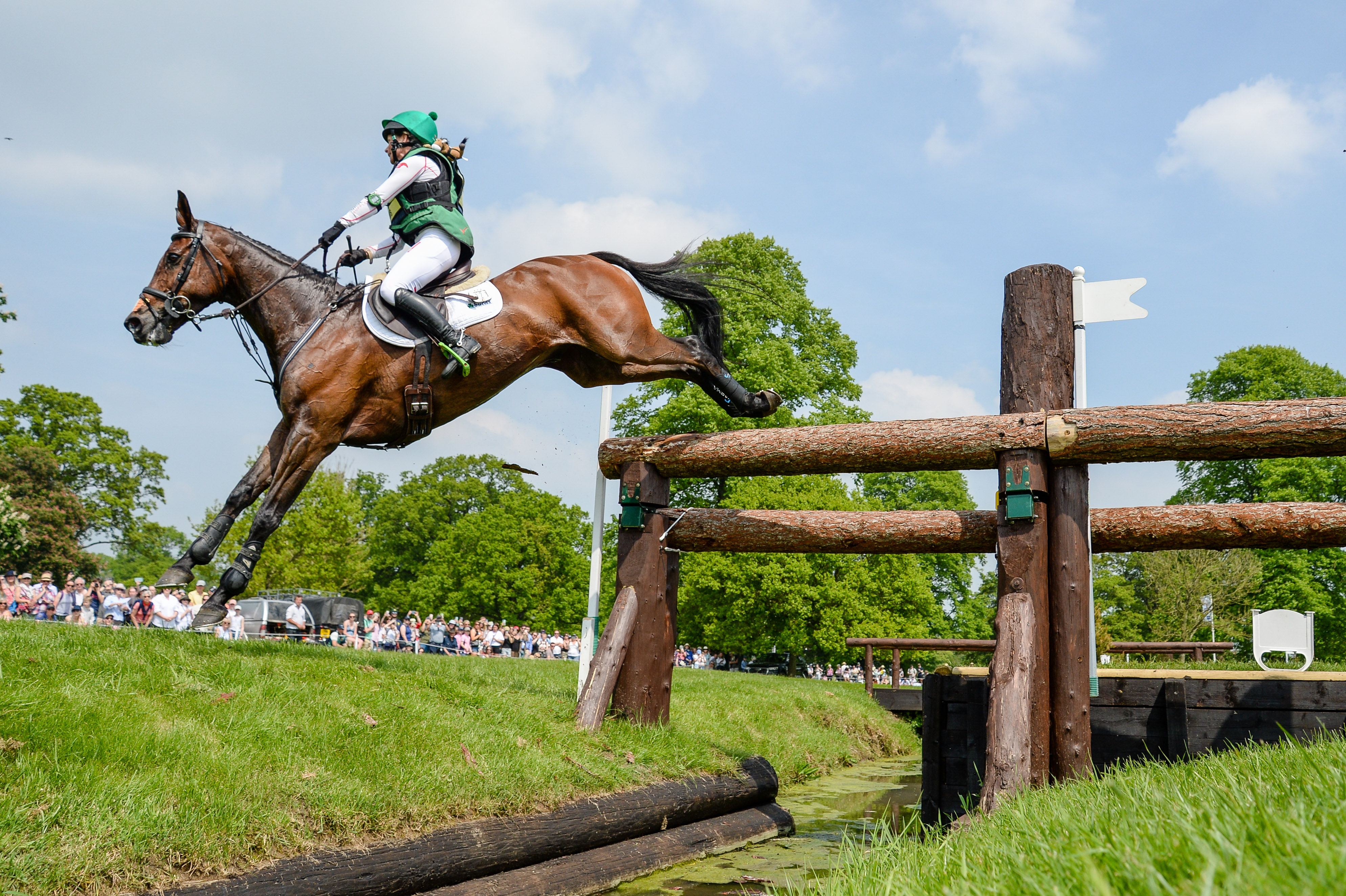 Badminton Horse Trials cross-country: European Eventing Championships cross-country: Sarah Ennis and Grantstown Jackson