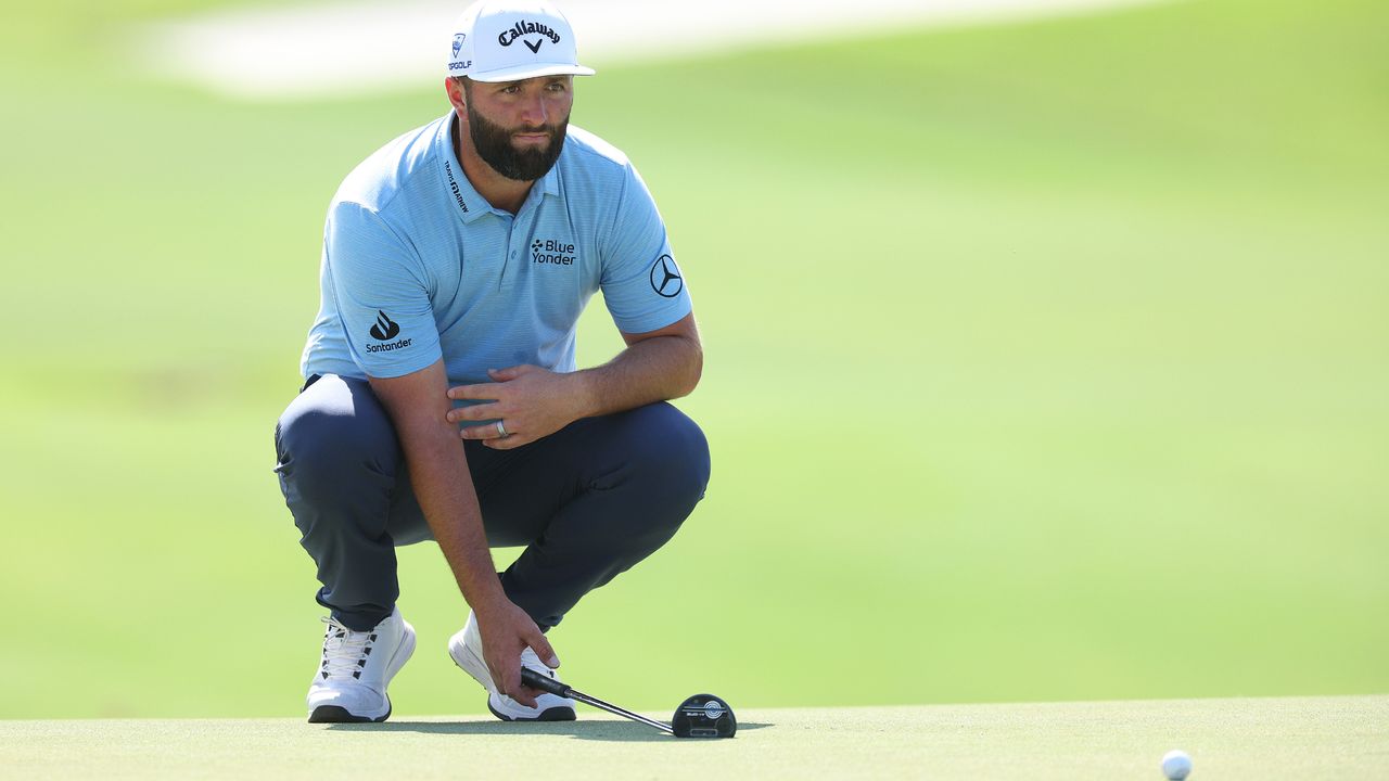 Jon Rahm at the DP World Tour Championship in Dubai