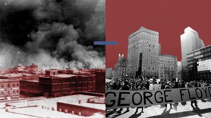 Tulsa and a George Floyd protest.