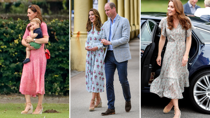 Kate Middleton in Castaner wedges 