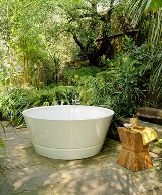 Victoria + Albert Baths taizu bathtub outdoors