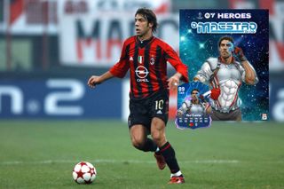 Rui Costa of AC Milan in action during the UEFA Champions League Group C match between AC Milan and Shakhtar Donetsk at the Stadio Giuseppe Meazza on November 24, 2004 in Milan, Italy.