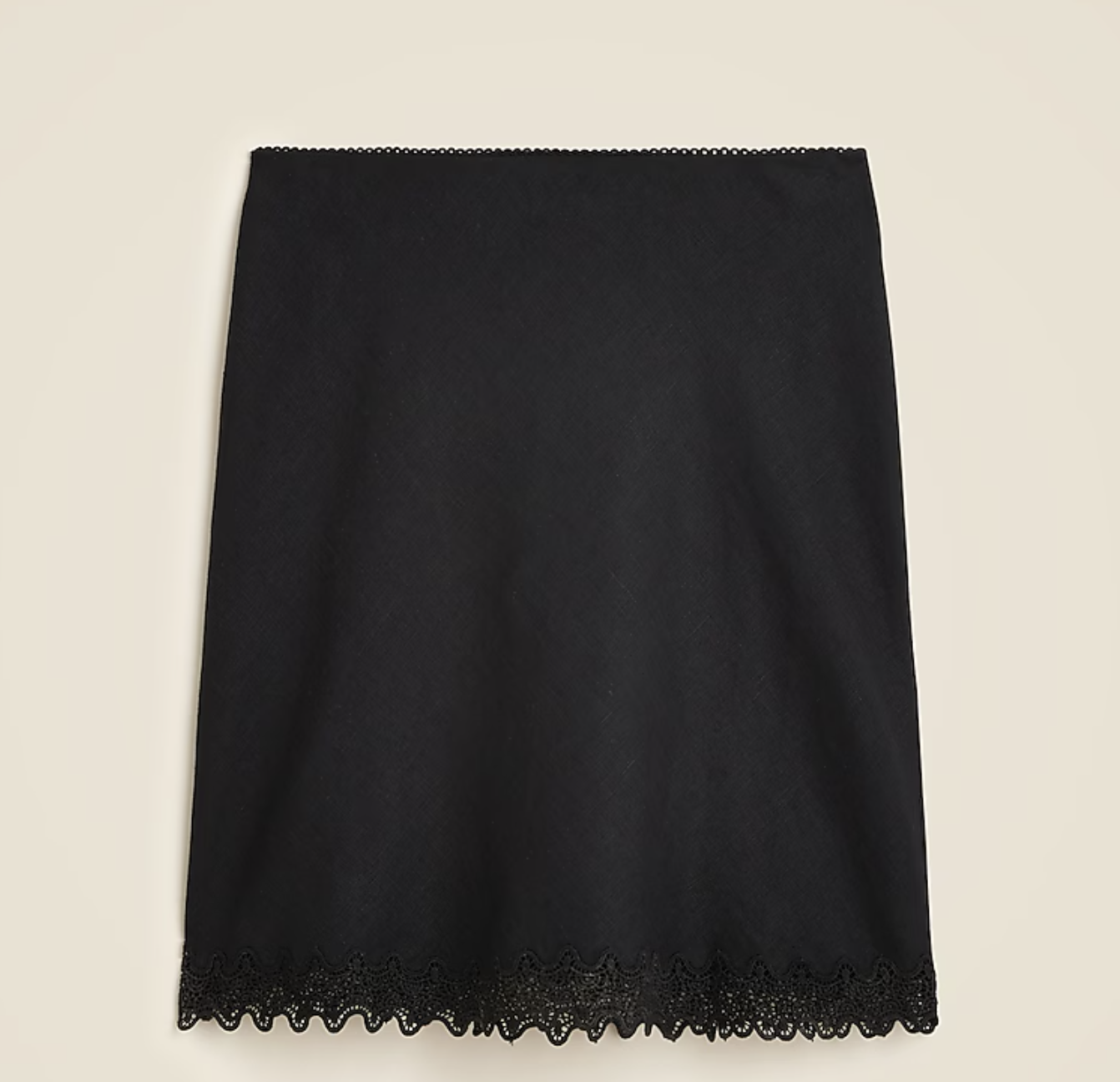 J. Crew black lace skirt