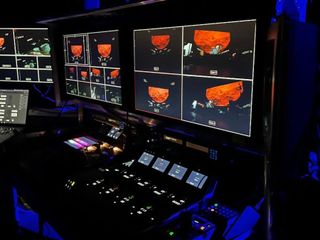 A control console for live event production from Black Magic Design.