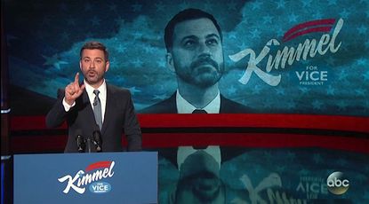 Jimmy Kimmel rails against the "hamdog"