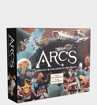 Arcs box on a plain background