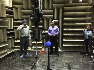 Measuring 360 degree sound in the anechoic chamber