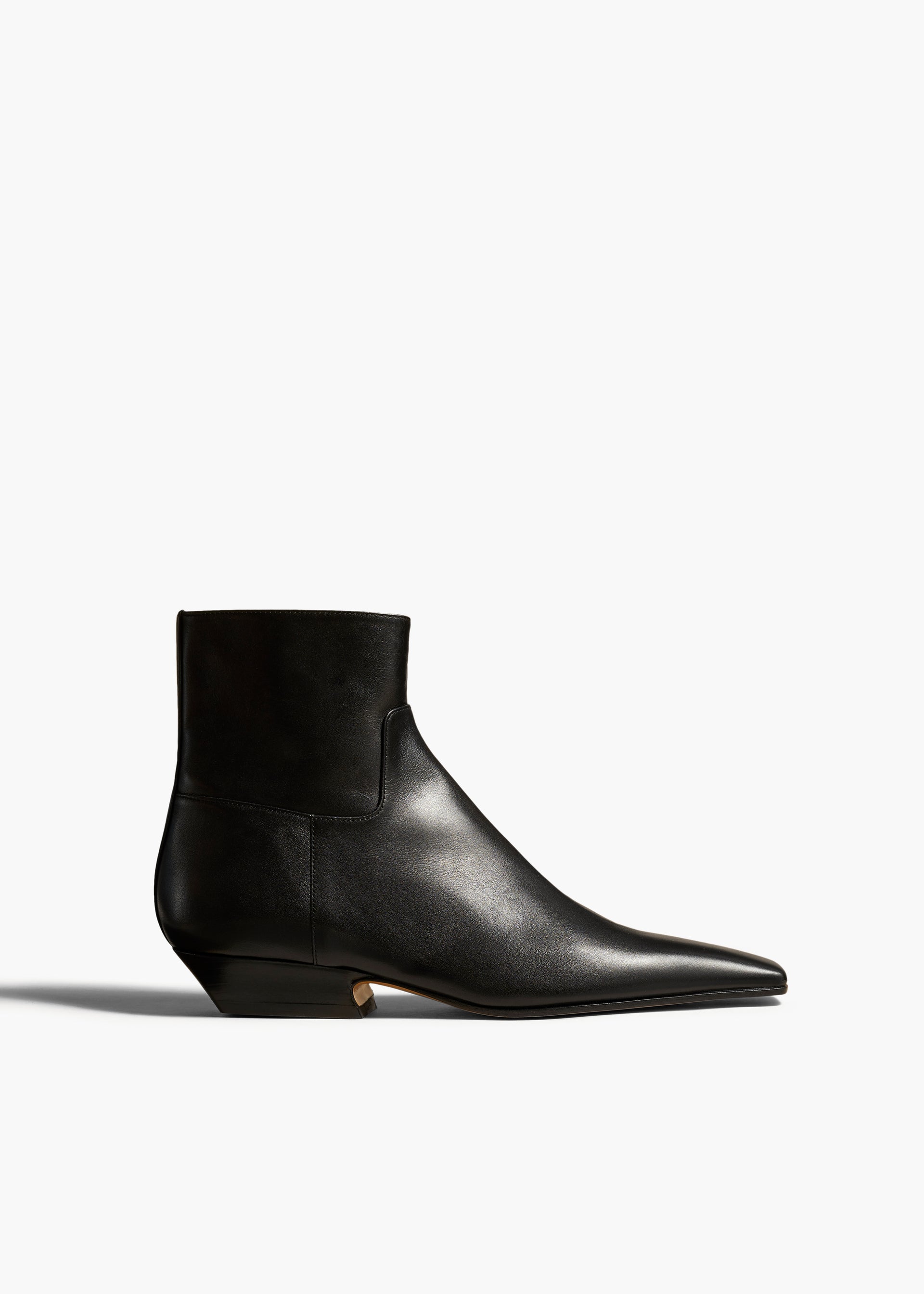 Marfa Ankle Boot in Black Leather - 35.5 / Black / 100%calfskin
