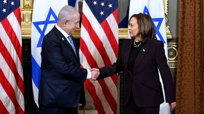 Kamala Harris meets Benjamin Netanyahu