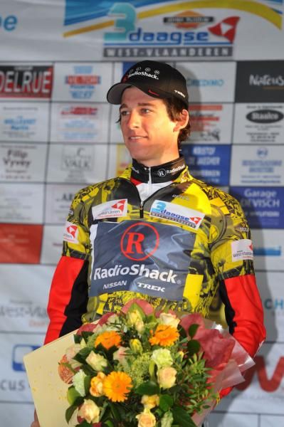 Jesse Sergent (RadioShack) earned the first leader's jersey of the 2011 Driedaagse van West-Vlaanderen.