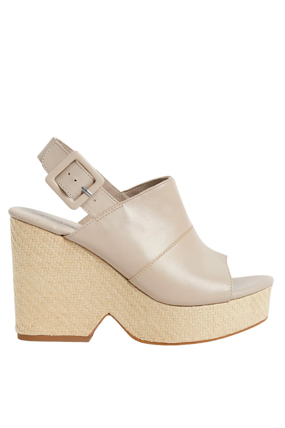 Best Wedges: Autograph Leather Buckle Wedge Platform Sandals