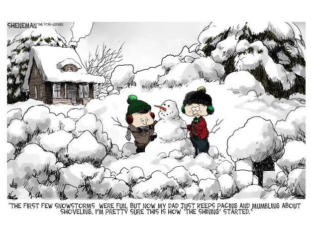 Editorial cartoon winter weather