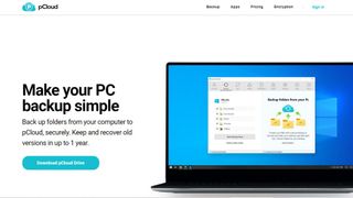 Website screenshot for pCloud