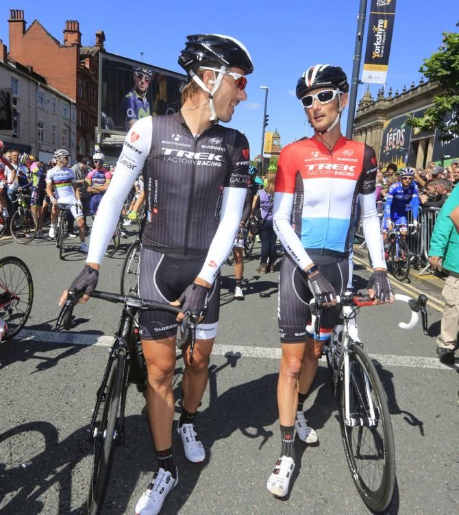 Fabian Cancellara and Frank Schleck