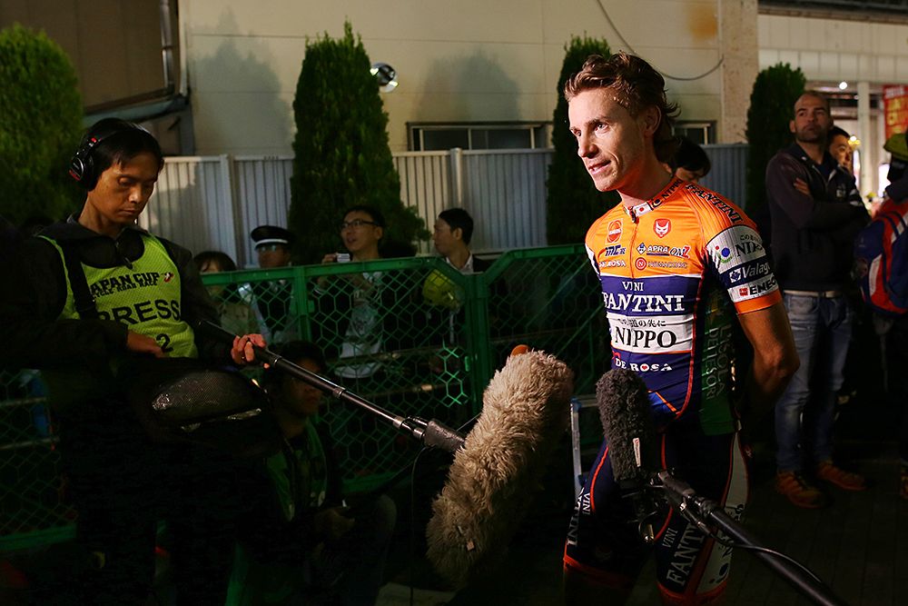 Damiano Cunego at 2016 Japan Cup team presentation